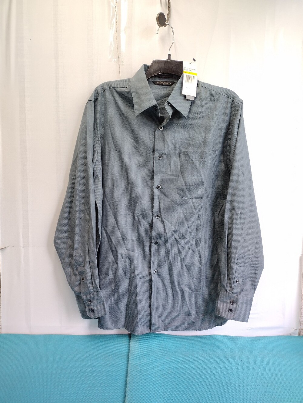 NWT Axist Men's Coastal Classic Striped Shirt Long Sleeve Button Up Size M
